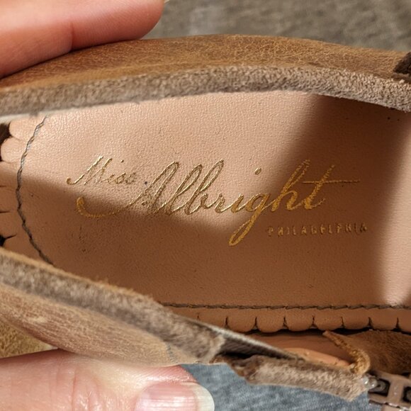 Miss Albright Brazilian Leather Wedge Heels - Picture 3 of 7